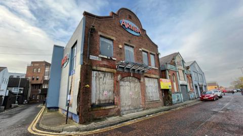 The former Aruba nightclub in Darlington, now derelict