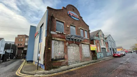 BBC The former Aruba nightclub in Darlington, now derelict