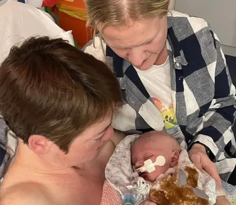 Allison Cooper-Hall Ruth and Allison Cooper-Hall with baby Giles