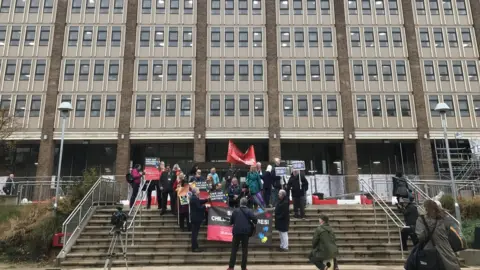 Children's centre protest