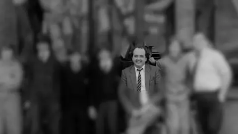 BBC Clive Hally in school picture