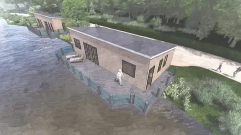 Laver Leisure and NBDA Architects Artist impression of a holiday lodge