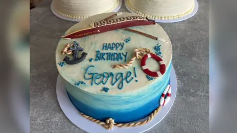 Project Cakery A cake made for George Clooney with a nautical theme