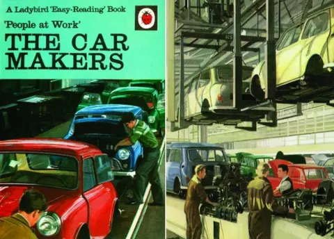 Ladybird Cover and illustration from The Car Makers