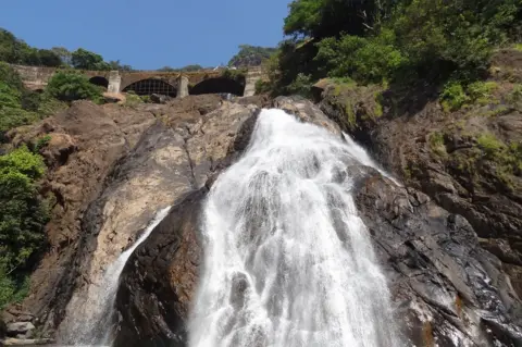 Getty Images A waterfall at the reserve