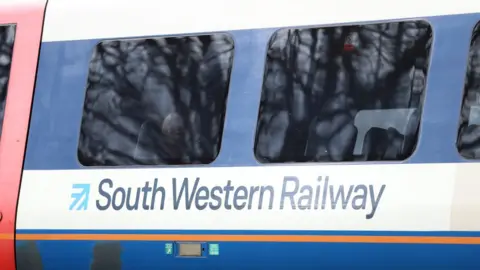 PA Media South Western Railway side of train