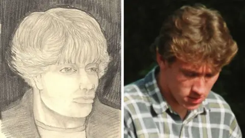 An artist's impression of an attacker resembling Matthew White