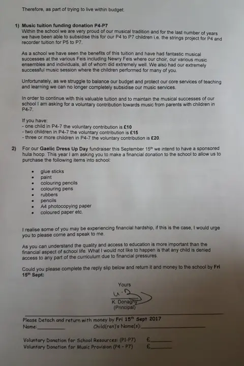 St Ronan's Primary School Letter from St Ronan's