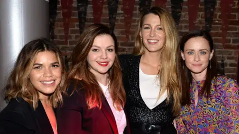 Getty Images (L-R) America Ferrera, Amber Tamblyn, Blake Lively and Alexis Bledel