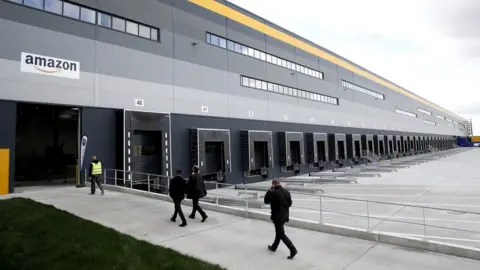 Getty Images An exterior view of the Amazon factory in Boves, near Amiens, northern France