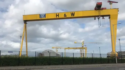 Rebecca Black/pa Harland Wolff cranes, Belfast