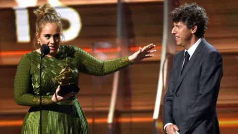 Getty Images Adele and Greg Kurstin