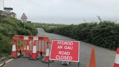 image of road closure