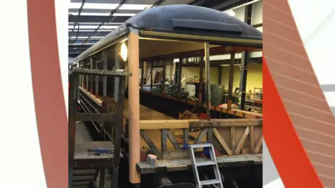The Dartmouth Steam Railway & River Boat Company Devon Belle carriage rebuild