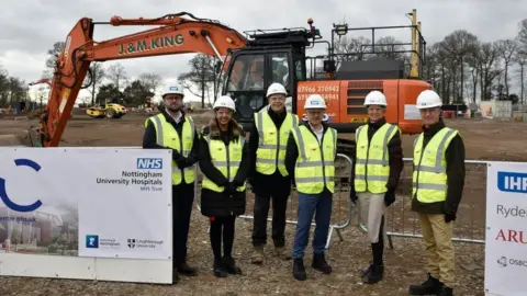 National Rehabilitation Centre Dignitaries on the site