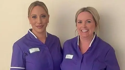 Manx Care Maternity Support Workers Jade Hardinge and Laura Riding