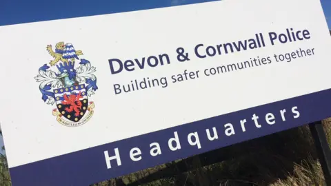BBC Devon and Cornwall Police HQ sign
