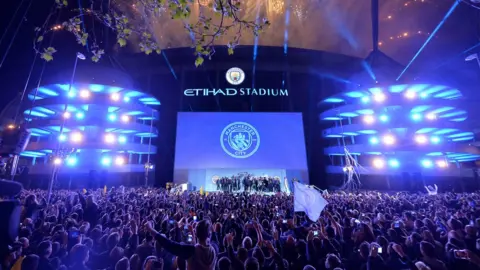 Anthony Devlin The Etihad stadium