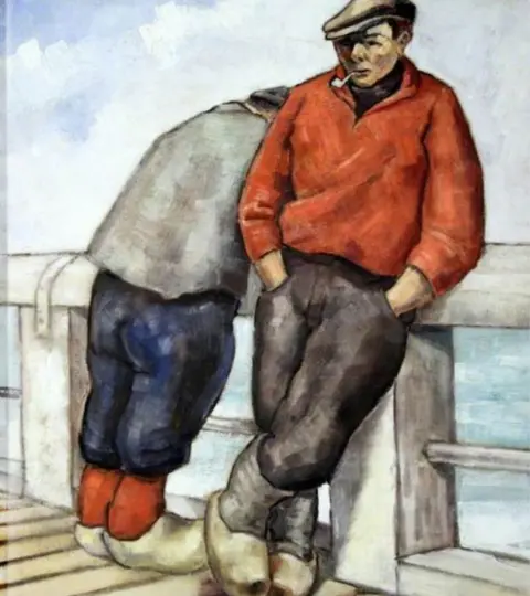Swansea council/Glynn Vivian art gallery A Painting: Two Fishermen of Ostend