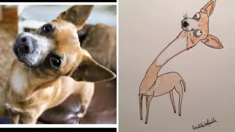 Hercule Van Wolfwinkle Cartoon of a dog