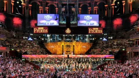 Inside the Royal Albert Hall during the Proms