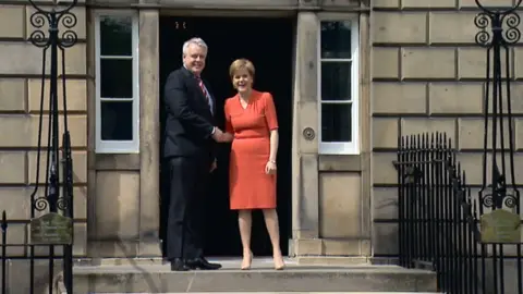 BBC Carwyn Jones and Nicola Sturgeon