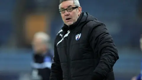 Empics Mark Smith, pictured when he was Chesterfield manager