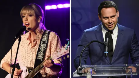 Getty Images Taylor Swift and Scooter Braun