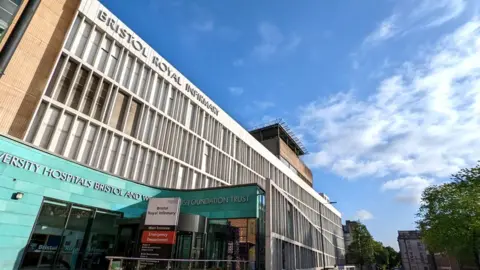 BBC The main entrance of the Bristol Royal Infirmary