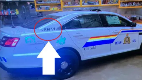 Reuters The vehicle made to look like a police cruiser used by the suspected shooter