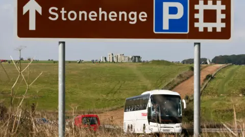 Getty Images The A303 near Stonehenge
