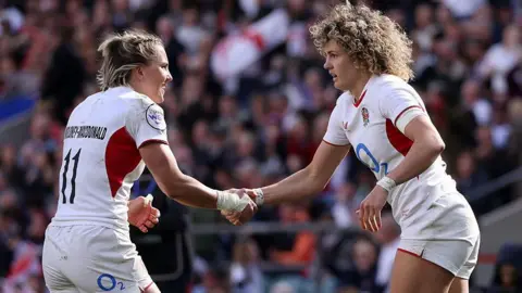 Claudia Moloney-MacDonald and Ellie Kildunne