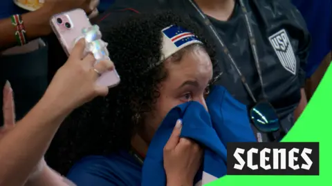 Cape Verde fan cries with joy