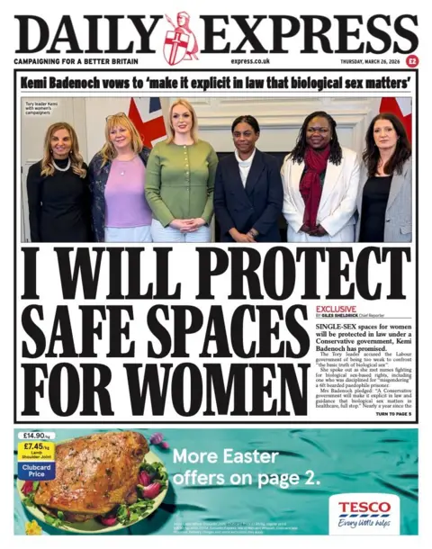  "I will protect safe spaces for women."