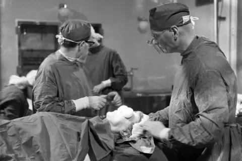 A cataract operation at Moorfields Eye Hospital in 1962