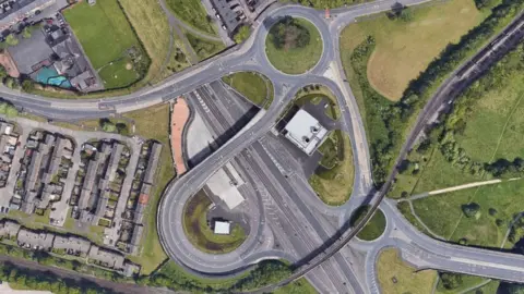 Google Aerial view of the tunnel entrance