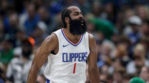 James Harden in action for the LA Clippers
