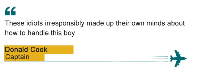 "These idiots irresponsibly made up their own minds about how to handle this boy" - Donald Cook