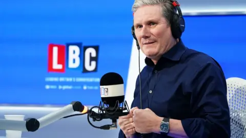 PA Media Sir Keir Starmer on LBC