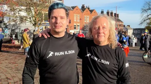 The pair are raising money for pancreatic cancer and The Ben Parker Trust Fund