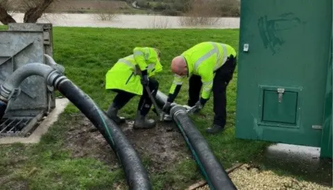 Environment Agency Temporary pump