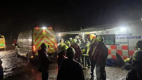 Dartmoor Search and Rescue Team Emergency services at Dewerstone