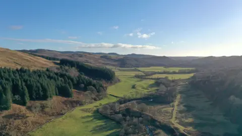 Goldcrest Land and Forestry Group The rolling hillside of Galloway viewed from above with trees and large fields