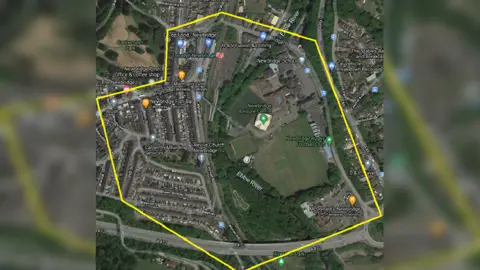 Gwent Police Map for dispersal order in Newbridge