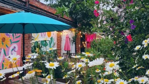 Electric Daisy The mini-oasis in the heart of Derby was once a dilapidated car park