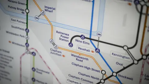 Getty Images An image of a tube map