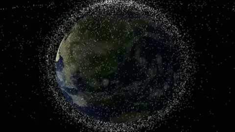 Hugh Lewis Artist impression of space junk