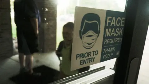 Getty Images Students return for the first day of the school year at Schoolcraft Elementary on August 30, 2021 in Schoolcraft, Michigan