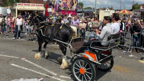 Horse and trap at Wickham Horse Fair