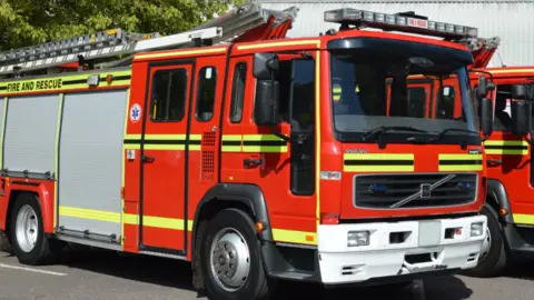 HIWFRS A fire engine next to another fire engine 